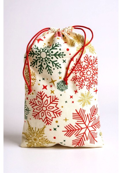 Hediye Paketi 20X30CM Yılbaşı Desenli Hediye Kesesi Kumaş modelleri