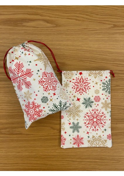 Hediye Paketi 20X30CM Yılbaşı Desenli Hediye Kesesi Kumaş fırsatları