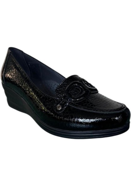 Extrafıt Geniş Kalıp Kadın Küçük Numara Dolgu Topuk Loafer Ayakkabı 4422 fiyatları