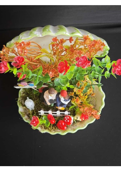 “iyi Ki Varsın” Temalı Kabuk Saksılı El Yapımı Teraryum – Tüm Özel Günler Için Anlamlı Hediye fırsatları