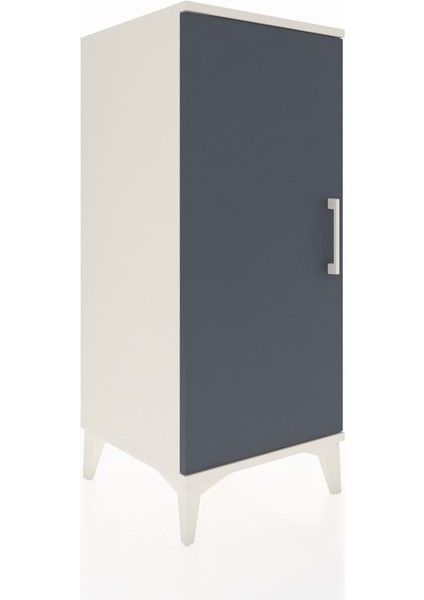 Hyperion Komodin 2 Raflı Tek Kapaklı 44X44X106 Aytaşı-Antrasit fiyatları