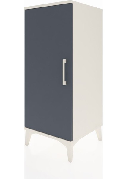 Hyperion Komodin 2 Raflı Tek Kapaklı 44X44X106 Aytaşı-Antrasit modelleri