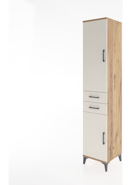 Hyperion Dolap 4 Raflı 2 Çekmeceli 2 Kapaklı 44X44X221 Çam-Aytaşı modelleri