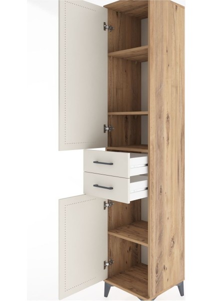 Hyperion Dolap 4 Raflı 2 Çekmeceli 2 Kapaklı 44X44X221 Çam-Aytaşı indirimleri