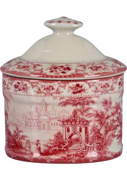 Lucky Art Florantine Kavanoz Küçük Kirmizi