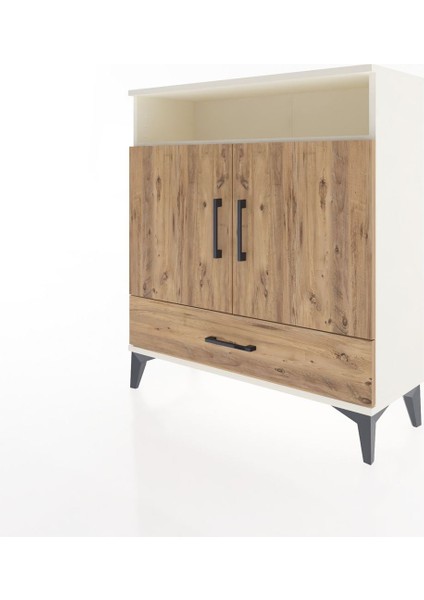 Arges Şifonyer 3 Raflı Tek Çekmeceli 2 Kapaklı 88X30X96 Aytaşı-Çam modelleri