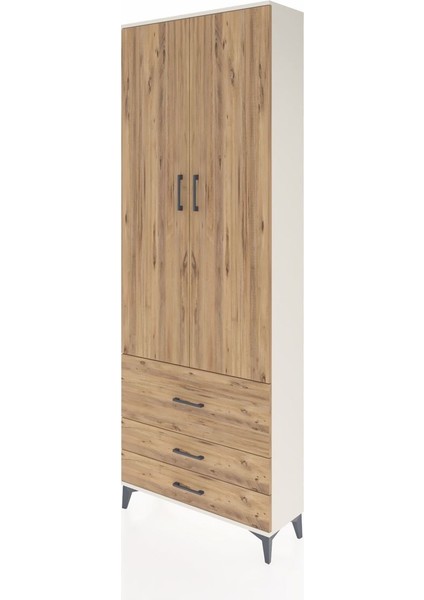 Arges Dolap 4 Raflı 3 Çekmeceli 2 Kapaklı 88X30X243 Aytaşı-Çam modelleri