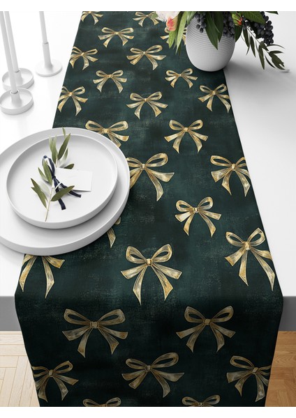 Yılbaşı Serisi 140X40 cm Dijital Baskılı Runner (Christmas Noel)