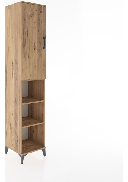 Hyperion Dolap 4 Raflı Tek Kapaklı Tek Askılı 44X44X221 Çam-Çam fiyatları