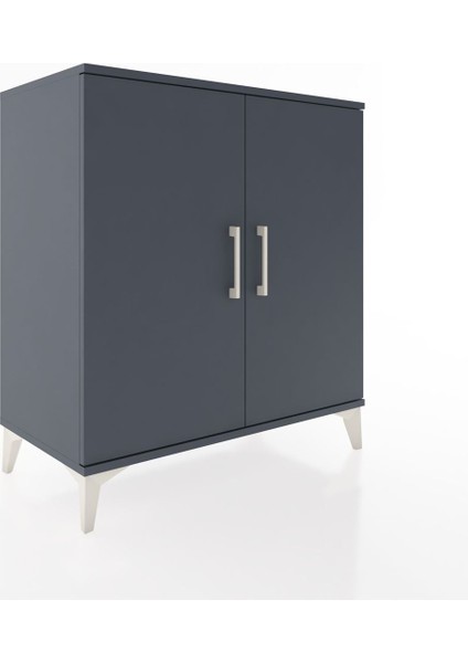 Hyperion Şifonyer 2 Raflı 2 Kapaklı 88X44X96 Antrasit-Antrasit fiyatları