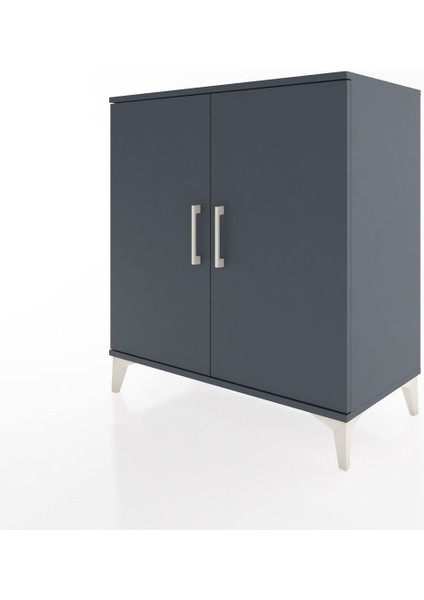Hyperion Şifonyer 2 Raflı 2 Kapaklı 88X44X96 Antrasit-Antrasit modelleri