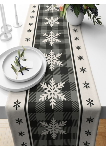 Yılbaşı Serisi 140X40 cm Dijital Baskılı Runner (Christmas Noel)