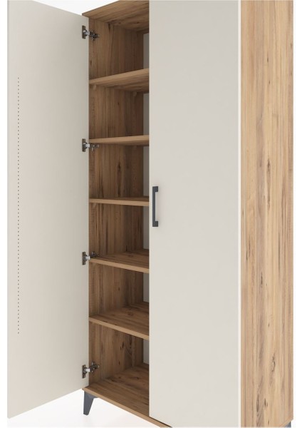 Hyperion Dolap 5 Raflı 2 Kapaklı 88X44X195 Çam-Aytaşı indirimleri