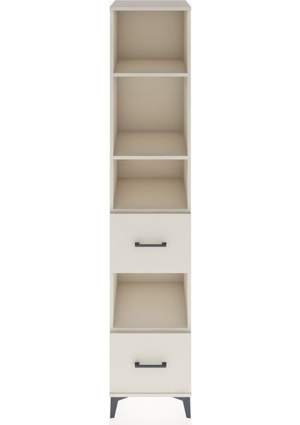 Hyperion Dolap 4 Raflı 2 Çekmeceli 44X44X221 Aytaşı-Aytaşı