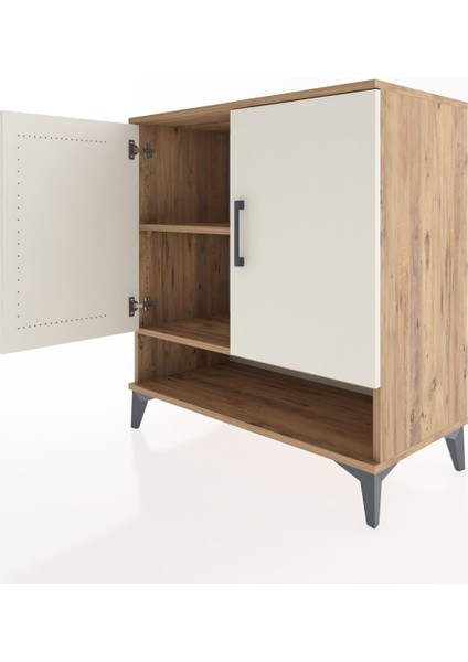 Hyperion Şifonyer 2 Raflı 2 Kapaklı 88X44X96 Çam-Aytaşı fırsatları