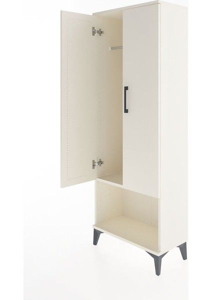 Arges Dolap Tek Raflı 2 Kapaklı Tek Askılı 60X30X163 Aytaşı-Aytaşı fırsatları
