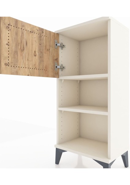 Arges Komodin 2 Raflı Tek Kapaklı 44X30X96 Aytaşı-Çam indirimleri