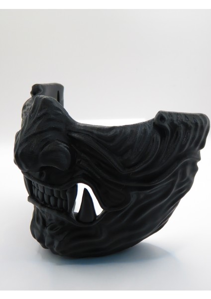 3D Oni Maskesi – Siyah Versiyon | Japon Mitolojisi Temalı Dekoratif Koleksiyon Ürünü