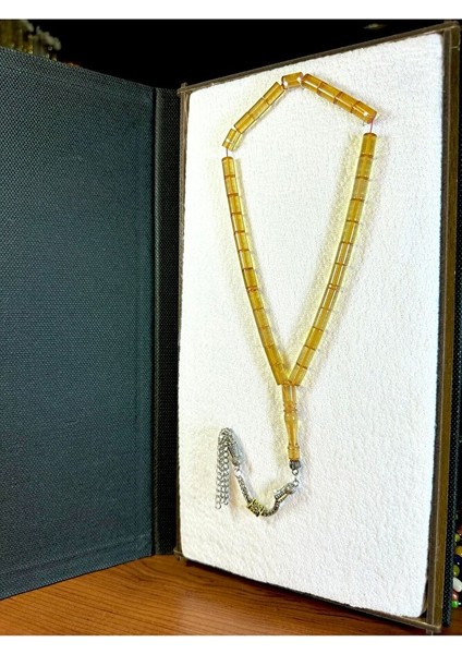 Sarı Renk Kesme Kesim Ateş Kehribar Tesbih T-153 fırsatları