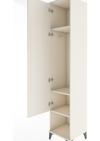 Hyperion Dolap 3 Raflı Tek Kapaklı Tek Askılı 44X44X221 Aytaşı-Aytaşı indirimleri