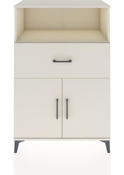 Hyperion Dolap 2 Raflı Tek Çekmeceli 2 Kapaklı 88X44X134 Aytaşı-Aytaşı