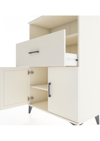 Hyperion Dolap 2 Raflı Tek Çekmeceli 2 Kapaklı 88X44X134 Aytaşı-Aytaşı indirimleri