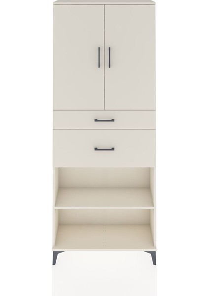 Arges Dolap 4 Raflı 2 Çekmeceli 2 Kapaklı 88X30X221 Aytaşı-Aytaşı