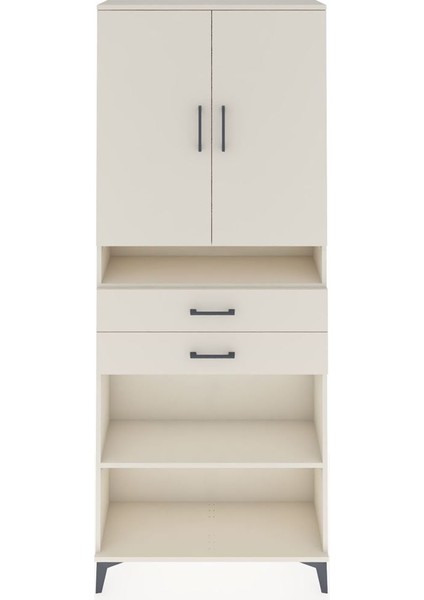 Arges Dolap 5 Raflı 2 Çekmeceli 2 Kapaklı 88X30X221 Aytaşı-Aytaşı