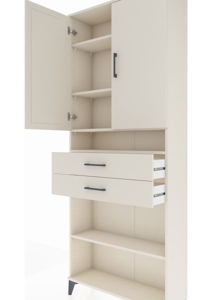 Arges Dolap 5 Raflı 2 Çekmeceli 2 Kapaklı 88X30X221 Aytaşı-Aytaşı indirimleri