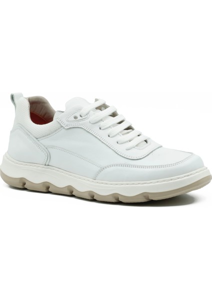 Hakiki Antik Deri Beyaz Spor Erkek Ayakkabı - Eva Taban - 252290 fiyatları