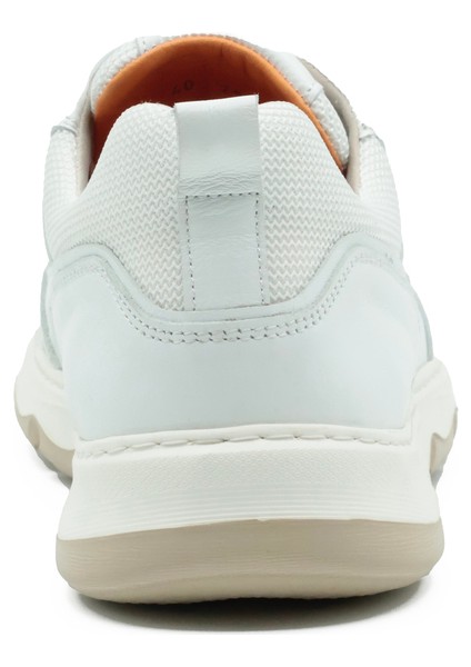 Hakiki Antik Deri Beyaz Spor Erkek Ayakkabı - Eva Taban - 252290 modelleri