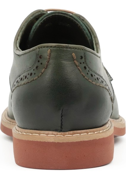 Hakiki Deri Yeşil Casual Erkek Ayakkabı Rahat Tpu Taban - 2650 fırsatları