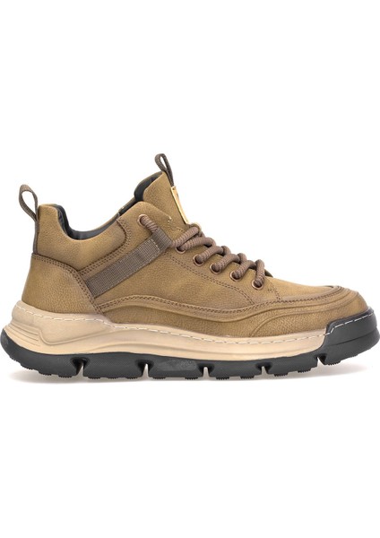 152-22203 Erkek Hakiki Deri Sneaker Bot Kum Rengi