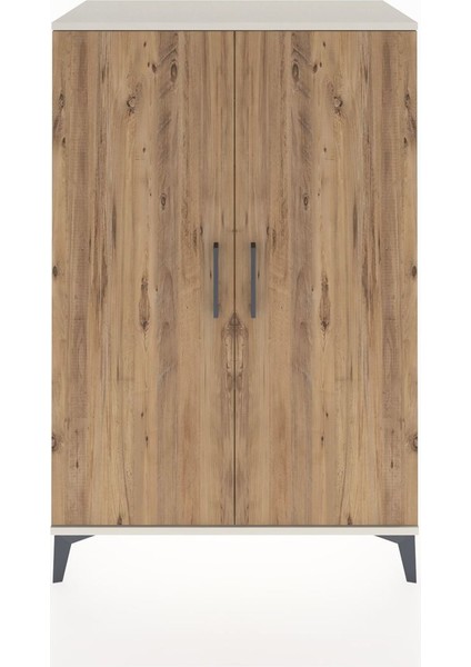 Hyperion Dolap Tek Raflı 2 Kapaklı Tek Askılı 88X44X134 Aytaşı-Çam