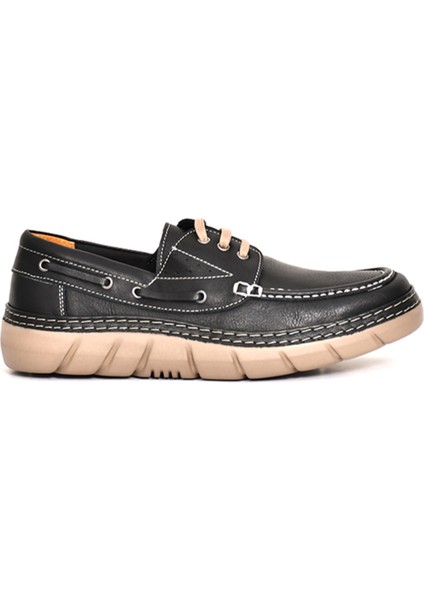 Hakiki Deri Bağcıklı Casual Erkek Ayakkabı - Eva Taban 251280