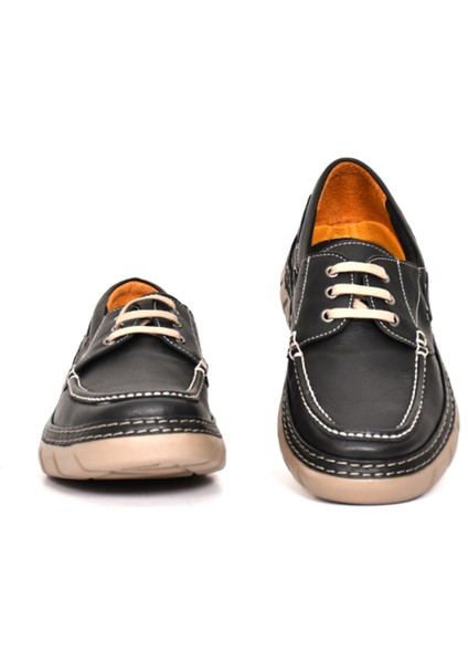 Hakiki Deri Bağcıklı Casual Erkek Ayakkabı - Eva Taban 251280 modelleri