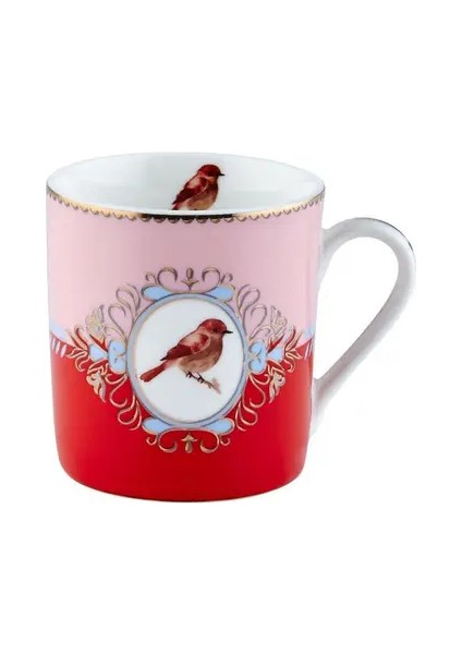 Roy King Qush 6’lı Porselen Kahve Fincan Takımı - 90 ml | Kuş Desenli, Altın Yaldızlı, Şık Tasarım fiyatları