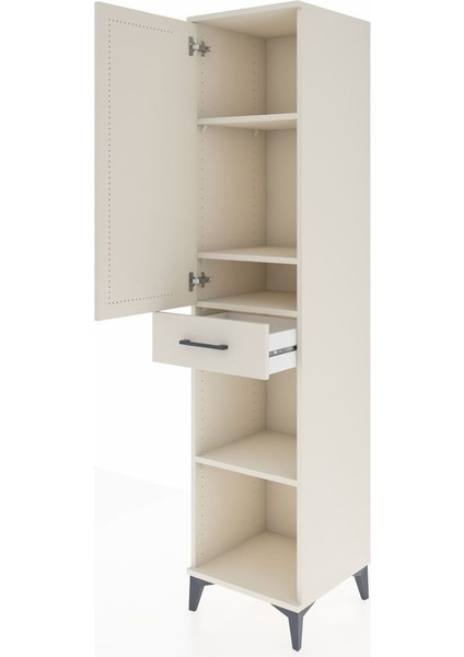Hyperion Dolap 4 Raflı Tek Çekmeceli Tek Kapaklı 44X44X195 Aytaşı-Aytaşı fırsatları
