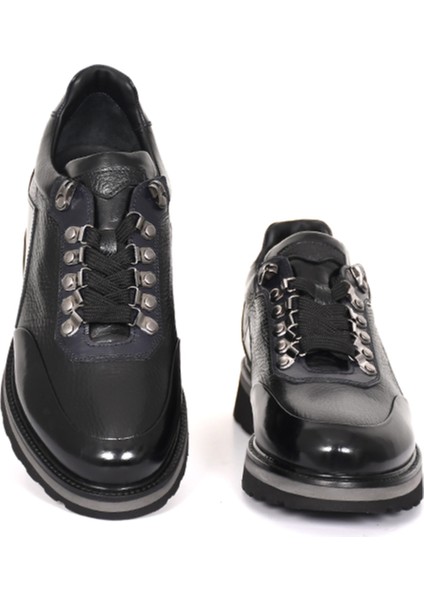 Hakiki Deri Siyah Casual Spor Erkek Ayakkabı Eva Taban - 7911 modelleri