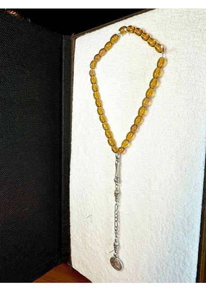 Kristal Cam Tesbih Bal Rengi Beyzi Kesim T-202 fırsatları