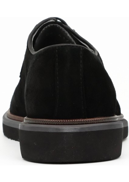Hakiki Süet Deri Siyah Klasik Erkek Ayakkabı Eva Taban - 4172 fırsatları