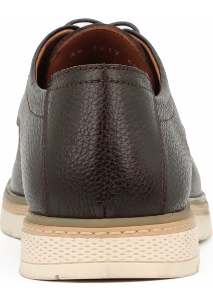 Hakiki Deri Kahverengi Casual Günlük Erkek Ayakkabı Rahat Tpu Taban - 3817 fırsatları