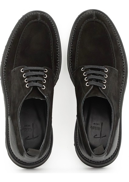 Hakiki Süet Deri Siyah Klasik Erkek Ayakkabı Eva Taban - 3690 indirimleri