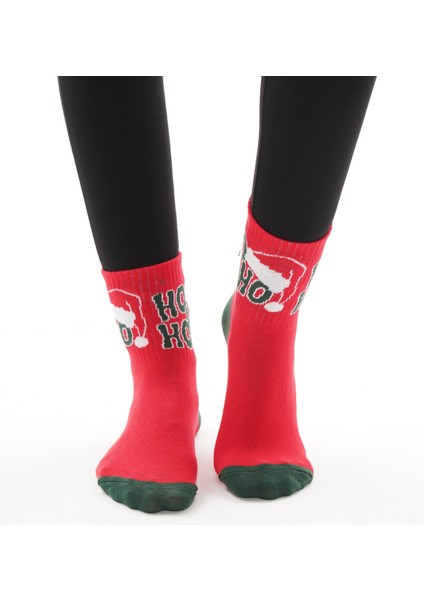 Premium Yılbaşı Temalı Pamuklu Soket Çorap