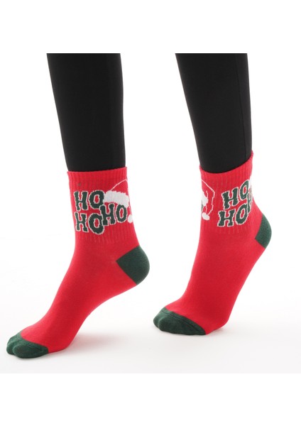 Premium Yılbaşı Temalı Pamuklu Soket Çorap modelleri