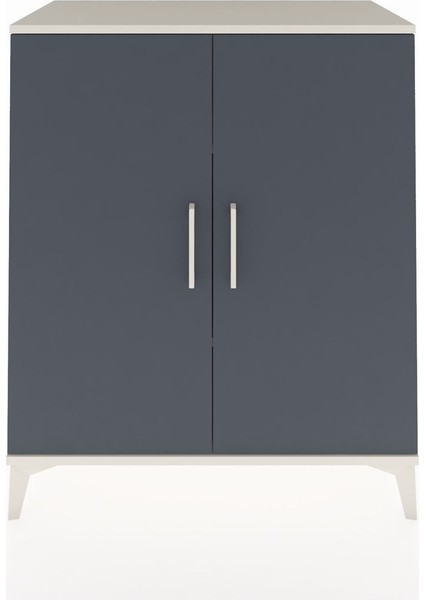 Hyperion Şifonyer 2 Raflı 2 Kapaklı 88X44X106 Aytaşı-Antrasit