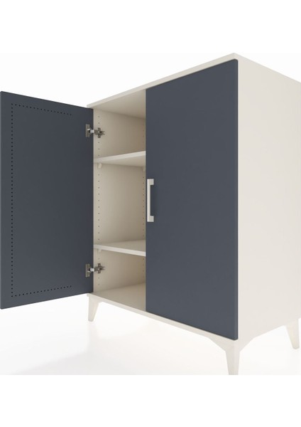 Hyperion Şifonyer 2 Raflı 2 Kapaklı 88X44X106 Aytaşı-Antrasit indirimleri