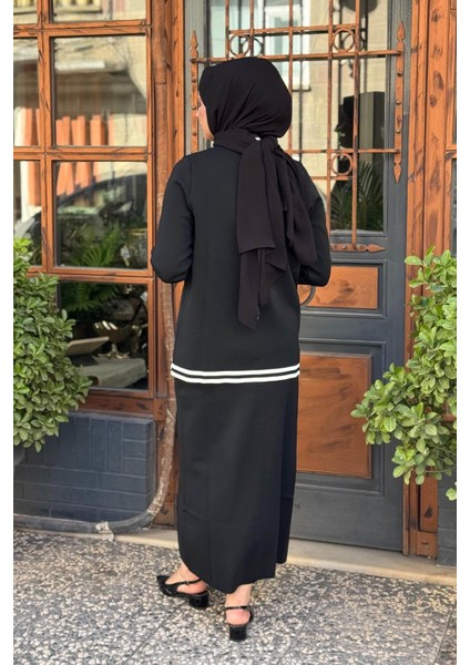 Nurcan Çetin Etekli Triko Takım NR139 Siyah fırsatları