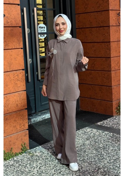 Almarwah Pantolonlu Takım 202903 Vizon