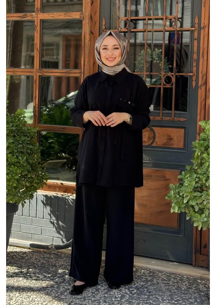Pantolonlu Takım W-6938 Siyah
